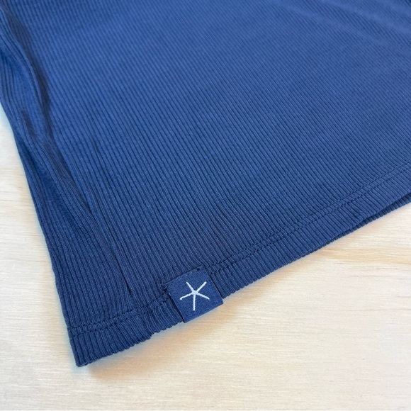 Barefoot Dreams Malibu Ultra Soft Rib Patch Pocket Pant Indigo Color Size S - Picture 2 of 11